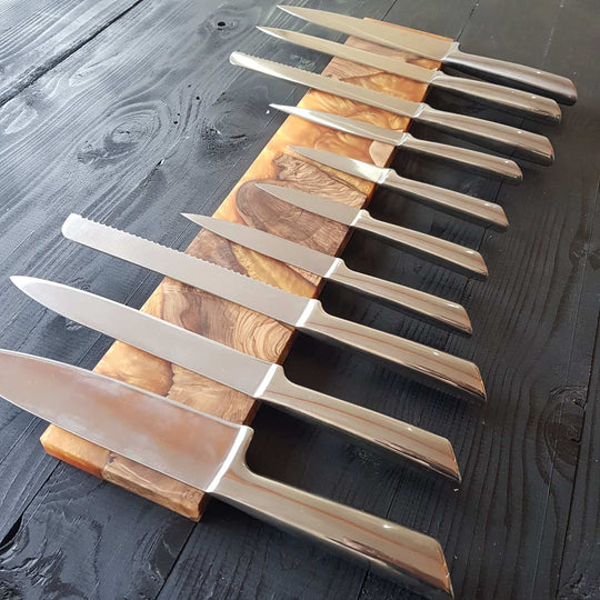 Deluxe Resin and Olive Wood Magnetic Knife Holder