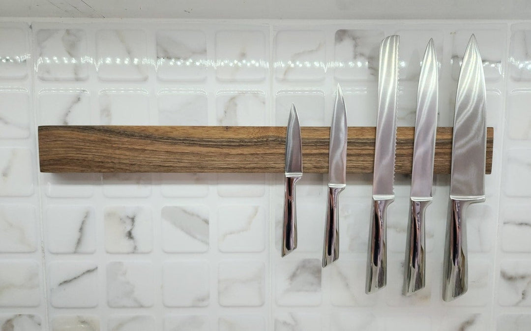 Walnut Wood Magnetic Knife Holder