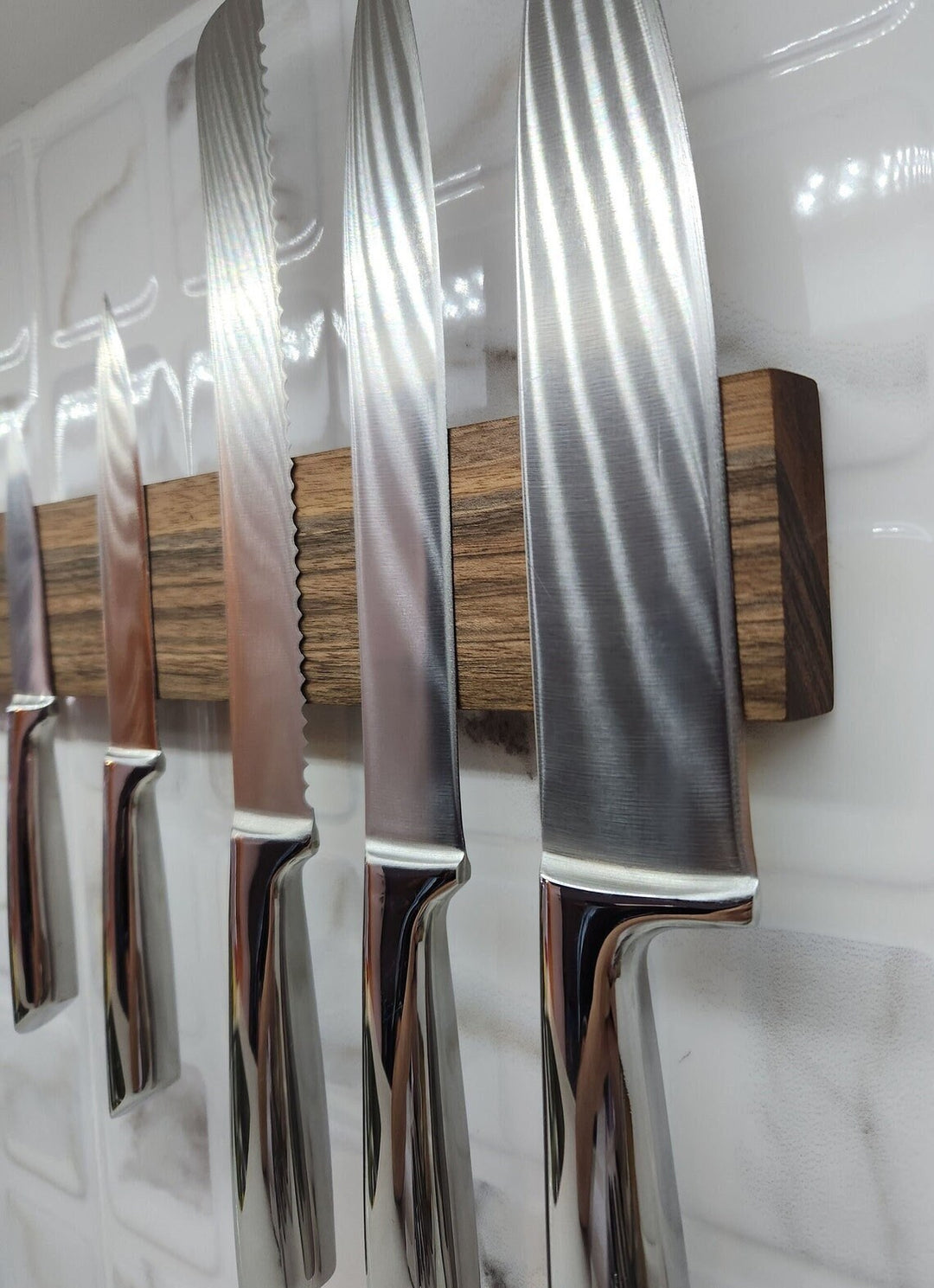 Walnut Wood Magnetic Knife Holder